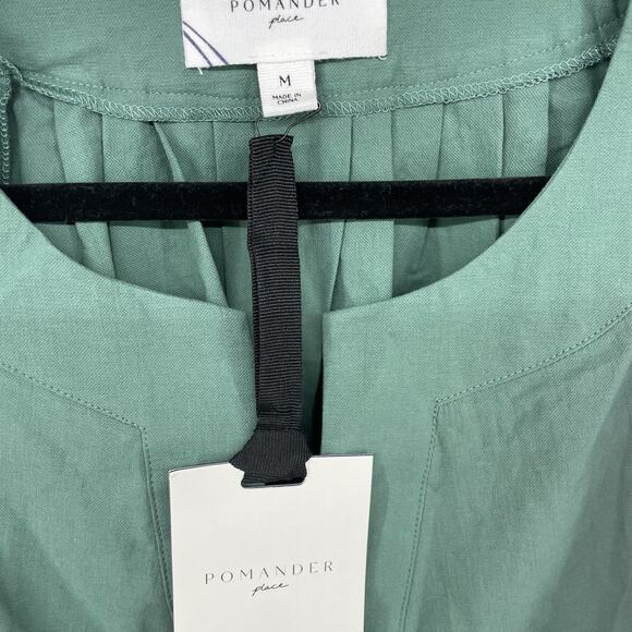 TUCKERNUCK Pomander Place Size M Celadon Finley Flutter‎ Sleeve Dress Green - Picture 6 of 8